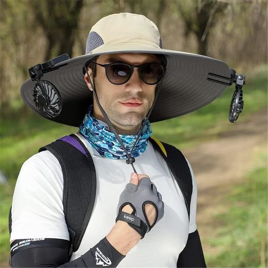 Chapeau De Soleil Pliable Pour Femme - Large Bord 11.5cm - Protection UV 50+ - Avec Mentonnière - Pour Plage, Jardinage