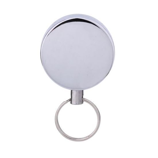 Boucle de câble métallique Facile à Tirer Boucle télescopique Skycase 2pack Porte-Badge en métal rétractable avec Clip de clé avec Clip de Ceinture Porte-clés de Carte de Visite Porte-clés