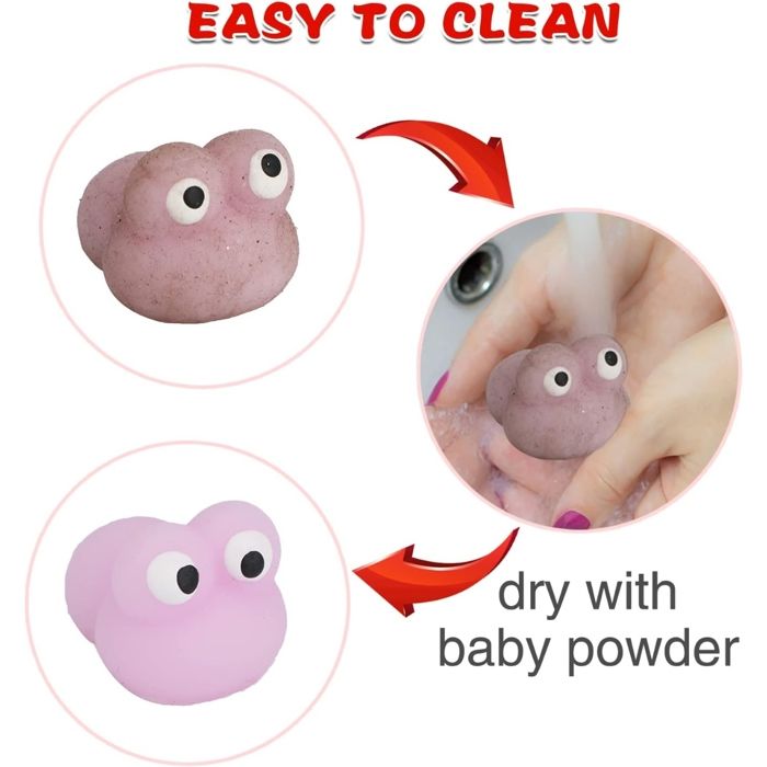 12Pièces Kawaii Mochi Squishy Toys, Mini Squishies Noctiluque Soft