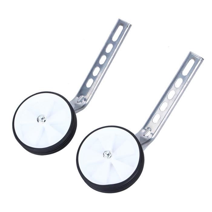 Stabilisateurs Petites Roues Pour Velo d enfants 12 20 reglables paire roulettes stabilisateurs de velo BLANC TAM