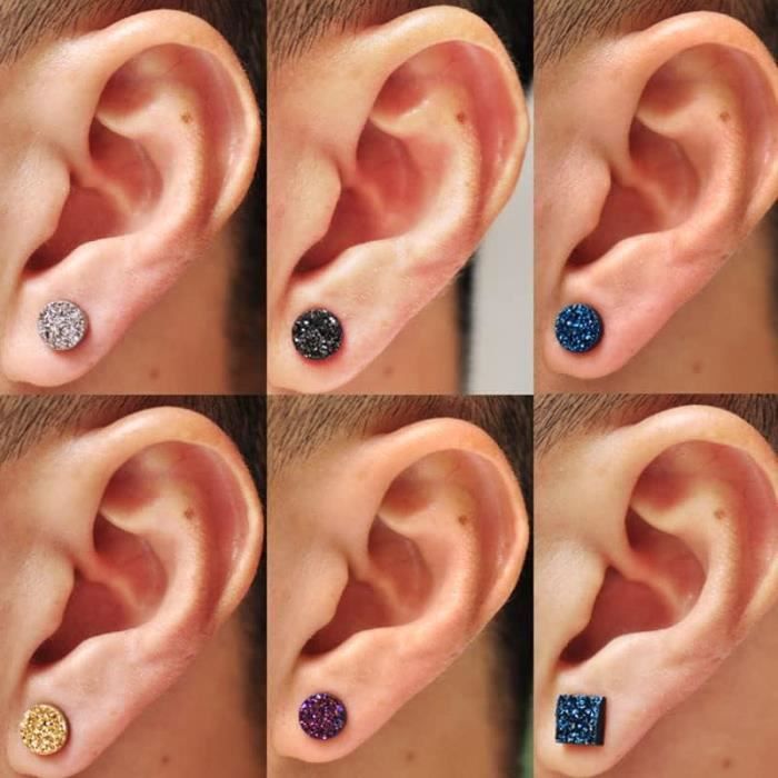 Boucles d'oreilles en germanium de magnétothérapie de lymphité, boucles  d'oreilles de proximité lymphatique, boucles d'oreilles de magnétologie,  clous magnétiques lymphactifs, Zunderes on Stud - AliExpress