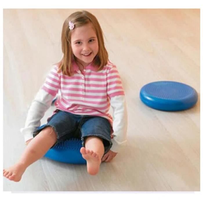 Coussin D'Équilibre Gonflable - Diamètre 33 Cm - Pour Yoga, Fitness, Rééducation - Enfants/Adultes - Avec Pompe