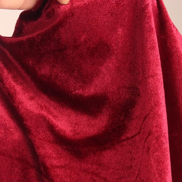 Cape Déguisement Halloween Adulte Unisexe Velours Longue Avec Capuchon - Noir - Taille Universelle