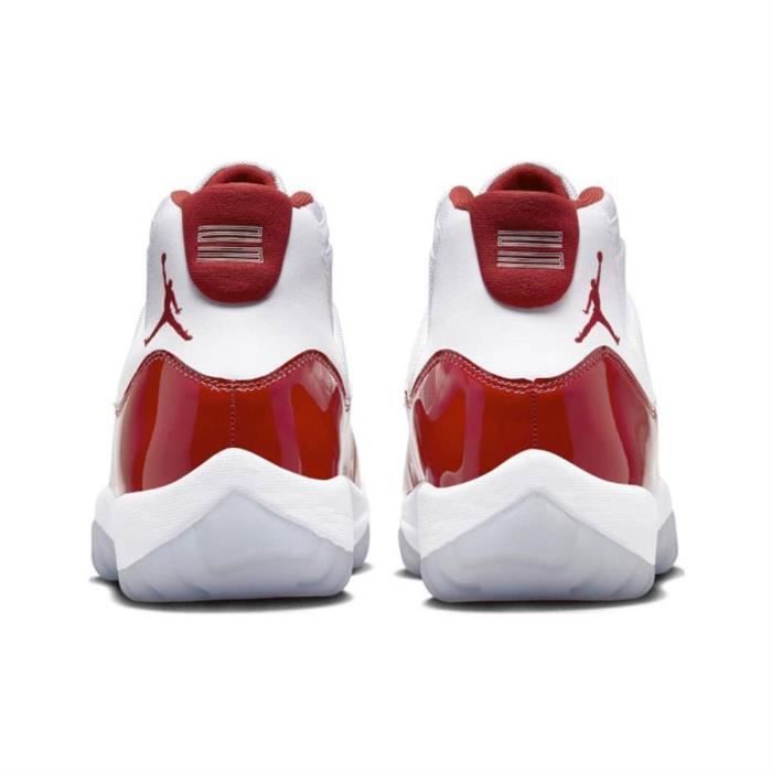 Jordan 11 blanche et rouge deals