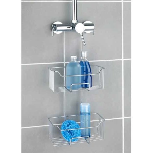 WENKO Milo Étagère de douche thermostatique à 2 étages à suspendre au robinet en acier inoxydable 25 x 55 x 14 cm Doré WENKO Milo Étagère de douche thermostatique à 2 étages à suspendre au robinet en acier inoxydable 25 x 55 x 14 cm Doré