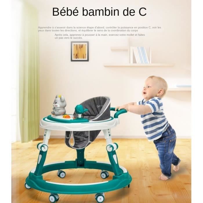 Trotteur Bébé 3 en 1, Troteur Marche Bebe pour Amusez et Apprendre à Marcher,  Trotteur Bébé avec Lumière Musique, 3-36 bleu - Cdiscount Puériculture &  Eveil bébé