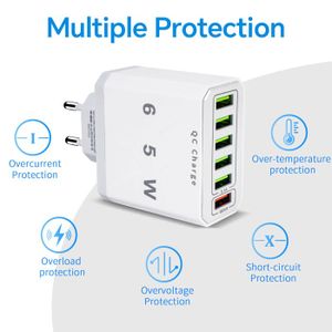 Chargeur Allume-cigare Voiture 68W Double Port USB-C + USB-A – Charge Rapide 3.1A, Compatible Smartphones, Tablette, GPS
