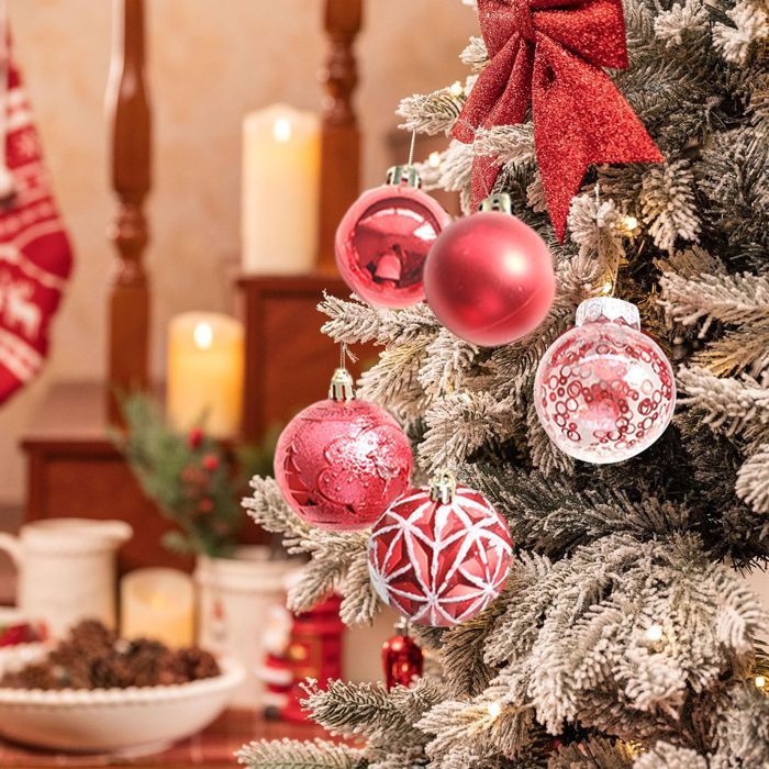 Lot De 50 Boules De Noël Incassables, Décorations En