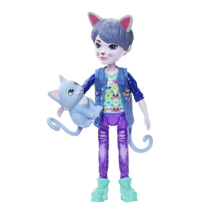 Enchantimals B tes Citadines Poup e Chat garcon et figurine