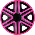 Enjoliveurs 16 " de roues Action 4 x universels rose-noir-0