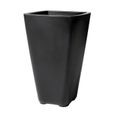 Pot de Fleur Grand - STEP 2 - Onyx noir - Avec réserve d'eau - 42,8 x 42,8 x 66 cm-0