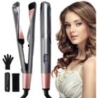 HANLIN Fer à lisser Straight and Curl, fer à lisser Onde avec revêtement en céramique et contrôle de la température, multicol FER A FRISER