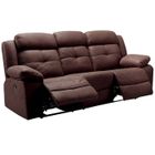 ALTOBUY FABARES - Canapé Relax Electrique 3 Places Chocolat