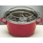 Ibili 961224T Korinto Friteuse avec panier et Couvercle 24 cm