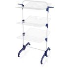 Séchoir à linge Leifheit 420 Comfort 81529 , étendoir à linge avec cadres rabattables et supports latéraux, 42m d'étendage, blanc