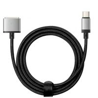Câble USB C vers MagSafe 3 pour MacBook Pro et Air Nylon 2m 140W Noir et argent