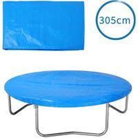 Bâche pour trampoline en PE - Housse de protection de 305cm bleu