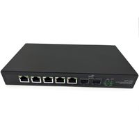Elfcam® - 10GbE Commutateur Switch Fibre Optique avec Ports 2 SFP+ , et 5 Ports 2,5GbE RJ45, Plug & Play Non Gere (2 Ports SFP+)