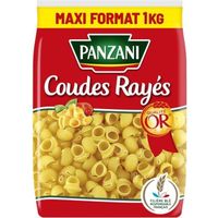 PANZANI - Pâtes Coudes Rayes 1Kg - Lot De 4