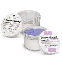 Caoutchouc de Silicone Non Toxique pour moules SIL HAND, kit à Deux Composants moulable à 1:1, pour Petits Objets (250 gr)