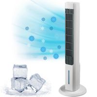POLAIRE DELUXE - POWER TOWER Refroidisseur mobile 4 nvx/Veilleuse LED - VENTEO - 16heures de refroidissement - Réservoir + glace
