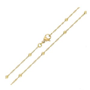Chaîne En Or Plaqué - Longueur 25 Cm (9-39/2") - Bijou Occasion - Parfaite Pour Pendentif