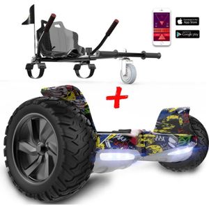 HOVERBOARD Pack Hoverboard 8.5 Pouces Hummer Tout Terrain Gyr