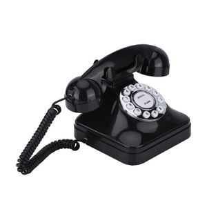 Téléphone fixe WIPES WX-3011 Vintage noir multi Téléphone rétro t