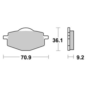 Arri/ère pour Yamaha TDR125 TDR 125 1993-2003 LOCOPOW Les Plaquettes de Frein Avant