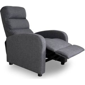 INTENSEDECO Fauteuil Relax Norton Tissu Noir