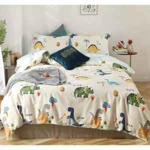 （Le Roi Lion） Quilt Cover 3 Pièces Ensemble Microfibre hypoallergénique Fermeture Éclair Parure De Lit Housse de Couette Moelleuse avec 1 taie d'oreiller pour lit Simple 135cm x 200cm 