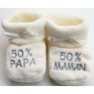 Paw Patrol Chaussons bébé brodés 50% papa 50% maman 0-3 mois