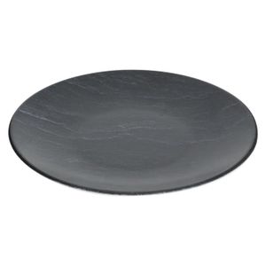 Lot De 6 Assiettes En Ardoise – Dimensions 20x20 Cm, Noir | Allant Au Lave-Vaisselle Et Micro-Ondes | Déco Authentique Pour Apéritifs, Fromages, Présentation