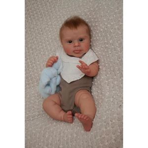POUPÉE Pinky Reborn Bébés Adorables de 18 pouces (49 cm) Garçon Poupées Réalistes Nouveau-nés Corps en Tissu Ensemble Cadeau