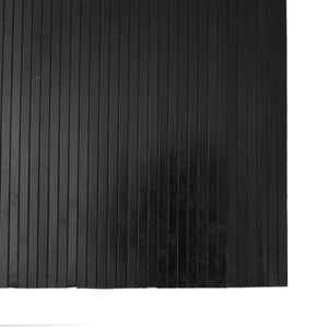 TAPIS ABB Tapis rectangulaire noir 80x200 cm bambou - Pw