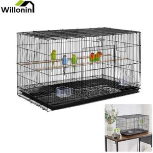 VOLIÈRE - CAGE OISEAU Willonin® Cage d'élevage Spacieuse pour Oiseaux, V