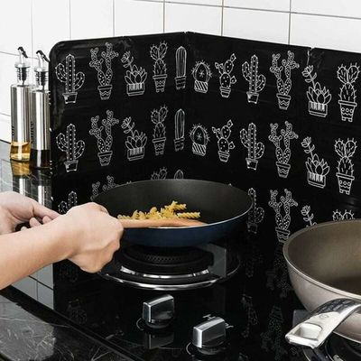 Anti Éclaboussure Cuisine 4 Côtés Pliable 76,5x29,2x30,3cm - Protection Mur Et Plan De Travail