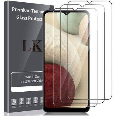 Samsung Galaxy A12/A32 5G Protection écran, 3 Pièces,Verre Trempé,Dureté 9H,Protection d'écran Verre Trempe VitreZ