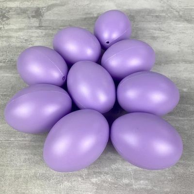 Décoration de fête - LEALOO - Lot de 10 Oeufs en plastique - Couleur Lavande - Hauteur 6 cm - Objets décoratifs - Maison