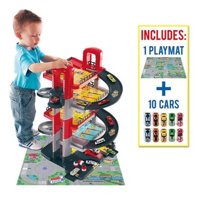 Garage Enfant Parking Jouet Enfant Parking 7 Étages MOLTO Pour Enfants - Avec Garage, Ascenseur, Station-Service Et Laverie | Jouet Éducatif Dès 3 Ans Jeu Construction MOLTO Garage Voiture Enfant 4 Ans