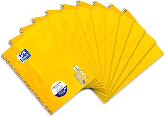 Oxford Lot De 10 Cahiers De Musique 50 Feuilles 90 G/m² Bleu Format A4 - Papier Optik