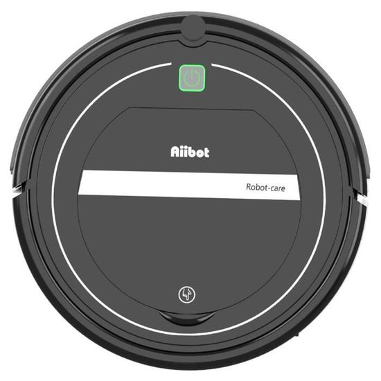 AIIBOT T289 Robot Aspirateur Intelligent Nettoyeur Automatique pour Poils d’Animaux - 3 Modes avec Télécommande - Filtre HEPA - Noir
