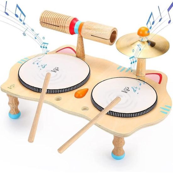 Jouet en Bois Enfant 3 Ans Instruments de Musique pour Enfants
