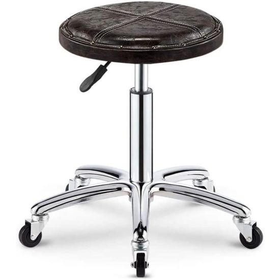 Tabouret de Bureau de Travail à roulettes, Hauteur réglable pour