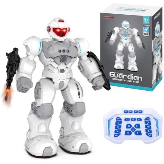 HUSAN Robot Télécommandé Enfant Avec Détection Gestes | Danse, Chante, Programmable - Cadeau Noël