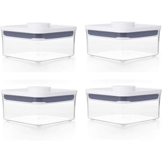 Sterilite Lot de 4 boîtes de rangement empilables en plastique Sterilite Lot de 4 boîtes de rangement empilables en plastique