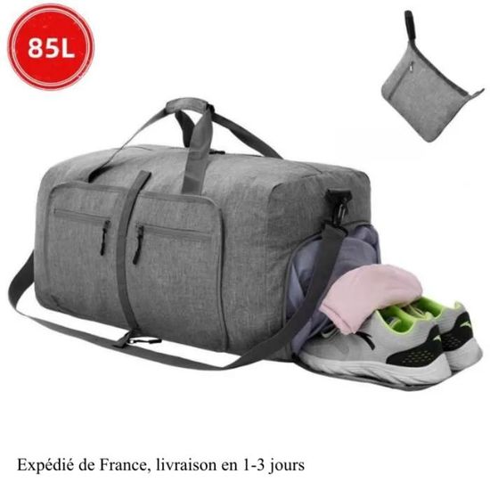 Sac De Voyage Sport Pliable Comzantor - Compartiments Multiples - Sangle Chariot - Idéal Week-end & Entraînement
