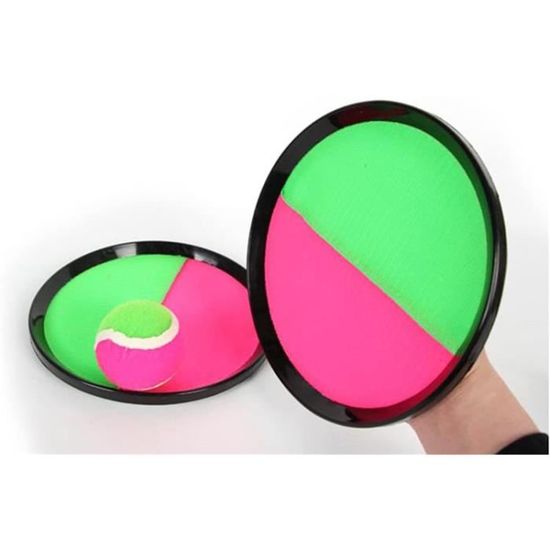 Jeu De Raquettes Catch Ball Plage – Set Lancer Attraper Enfants Avec Balles Scratch – Idéal Extérieur & Coordination