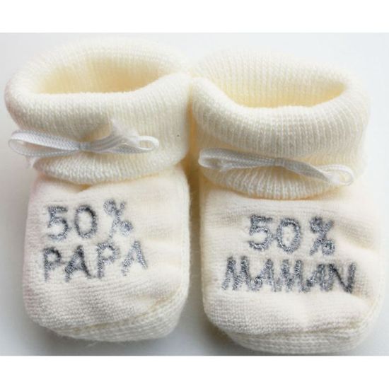 chausson bebe papa