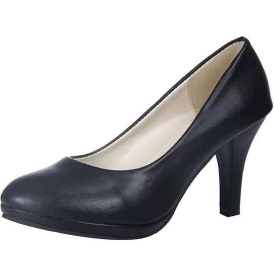 Escarpins Femme Talon 14cm Plateforme 4cm - Chaussures De Soirée Confortables Avec Sangle Cheville